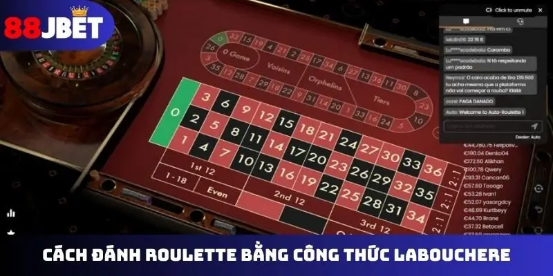 Cách đánh Roulette bằng công thức Labouchere