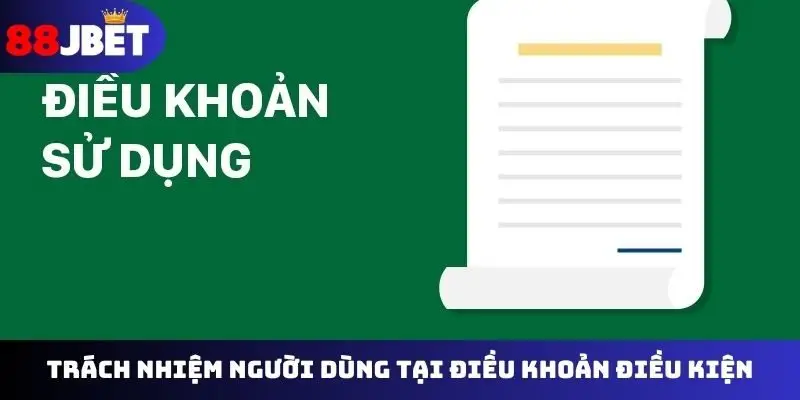 Trách nhiệm người dùng tại điều khoản điều kiện