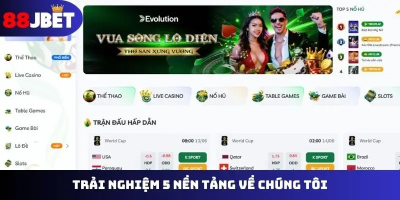 Trải nghiệm 5 nền tảng xanh chín về chúng tôi